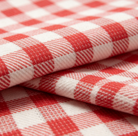 Tissu uni en coton 100% teint en fil de haute qualité pour chemise, personnalisé, blanc, orange, rouge, à carreaux, nouveau design