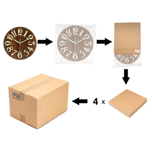 30 Cm Màu Đen Hiện Đại Phát Sáng Trong Bóng Tối Đồng Hồ Treo Tường Ánh Sáng Ban Đêm Trong Bóng Tối Phòng Ngủ Phòng Khách MDF Đồng Hồ Treo Tường - Product Image 6