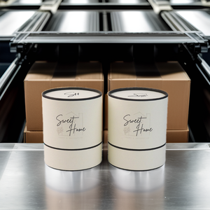 Cilindro de cartón artesanal de primera calidad para empaquetar velas y frascos de vidrio, con diseño ecológico y acabado personalizado. - Product Image 6