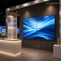 Mur vidéo LCD IPS ultra-fin de 49 pouces, cadre de 1,8 mm, luminosité de 700 cd/m², anti-reflet, écran de montage mural pour salle d'exposition