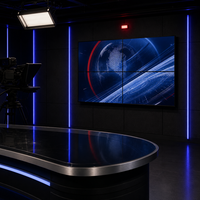 Écran de mur vidéo LCD IPS à cadre de 1,8 mm pour 46 pouces, luminosité de 700 cd/m², gamme de couleurs Rec.709 98% pour studio TV
