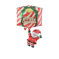Nouveau ballon de Noël en feuille d'aluminium, cerf de Noël David, bonhomme de neige et boule décorative gonflable pour arbre de Noël
