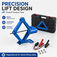 Cric électrique professionnel 5000 kg, 12 V CC, 120 W, portable, hauteur 45 cm, élévateur de véhicule automatique pour SUV et berlines lourdes, kit