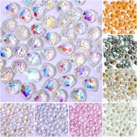 Perles d'espacement en verre facetté en cristal de fraise AB Mix pour la fabrication de bijoux, la broderie et les accessoires de bricolage