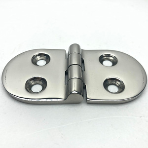 Bisagra de cubierta de barco de acero inoxidable 38x76x3.3mm, herraje marino ovalado de cuatro orificios - Product Image 2