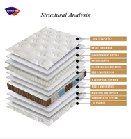 Premium-Import-Großhandel für moderne Bettmatratzen, online bestellen, in einer Box, King-Size-Federkern-Latex-Gel-Memory-Schaum-Matratzen