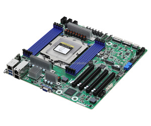 Placa base para servidor Micro-ATX, conector único SP5 (LGA 6096), procesadores de la serie AMD <span class=keywords><strong>EPYC</strong></span> 9004, Dual 10G LAN 2X MCIO, X550/X550 - Product Image 2