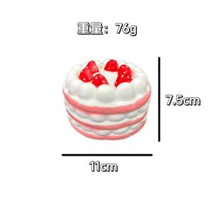 Giocattoli Squeezable a Forma di Torta alla Fragola in Schiuma PU, Kawaii Giapponese, Morbidi e Profumati, a Lenta Risalita - Product Image 5