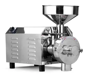 Kommerzielle elektrische Kaffeemühle italienische große Edelstahl Grat Pulver isierer 220V Motor automatische Kaffeemühle Maschine