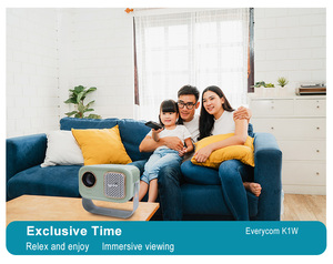 Touyinger K1W Thông Minh Mới Máy Chiếu Android 11.0 2.4G + 5.8G Wifi LED Video Đầy Đủ HD 720P LED Mini Video Máy Chiếu 4K - Product Image 6