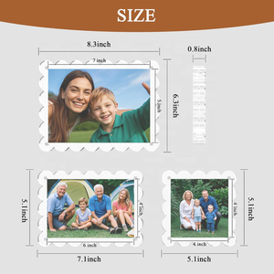 Rõ ràng <span class=keywords><strong>Acrylic</strong></span> khung ảnh từ 4x4 4x6 5x7 inch hai mặt <span class=keywords><strong>Acrylic</strong></span> khung hình với vỏ sò cạnh - Product Image 3