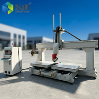 Machine de gravure CNC à cinq axes, moteur servo, broches ATC pour machine de fraisage CNC, découpe 3D du bois/de l'acrylique/de l'aluminium