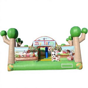 Château gonflable Winway Country Farm en PVC, capacité 500 kg, pour les fêtes d'anniversaire des enfants, les jeux en plein air et les carnavals communautaires - Product Image 1