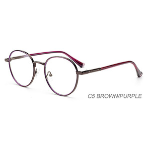 LJM6001 Métal Rétro Rond Unisexe IP galvanoplastie Artisanat Optique Cadres <span class=keywords><strong>Lunettes</strong></span> Montures <span class=keywords><strong>Lunettes</strong></span> Vente en gros <span class=keywords><strong>Lunettes</strong></span> - Product Image 5