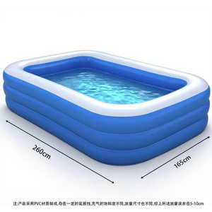 <span class=keywords><strong>Piscine</strong></span> gonflable rectangulaire écologique pour adultes, bébés, enfants et chiens, avec revêtement antibactérien, disponible en stock en usine. - Product Image 1