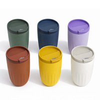 Tasse à café isotherme sous vide double paroi en acier inoxydable 304 de 450 ml, isolation thermique 6-12 heures pour étudiants et couples, design moderne