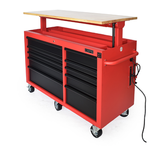 Taller Garaje Uso Gabinete de herramientas de alta calidad 10 cajones 142cm de altura Acero inoxidable Mecánico Industria Caja de herramientas rodante - Product Image 1