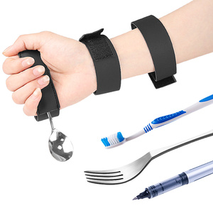 Handgelenk-Utensilienhalter-Band: Adaptive Esshilfe für Löffel, Gabel, Stäbchen – Greifhilfe für Senioren zur Selbsternährung und Essunterstützung - Product Image 6
