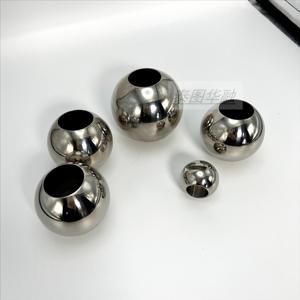 Bola Bearing berongga baja tahan karat dipoles 80mm 65mm kustom bola logam bola baja berongga besar - Product Image 4