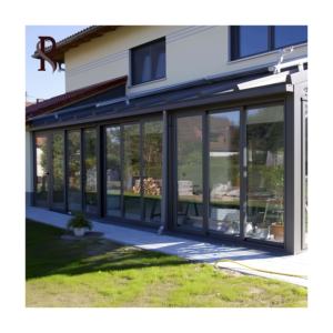 Rising Listo para instalar Sunroom de aluminio personalizado Sunnyjoy Sunroom Garden Invernadero Sunroom Casas de vidrio Sun Room con el mejor precio - Product Image 5