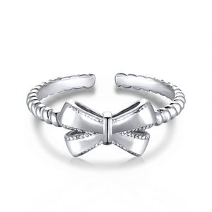Dylam Fashion 18K Gold Plated <b>Silver</b> Open <b>Ring</b> Bow Promise <b>Ring</b> Cocktail Multi <b>Eternity</b> Engagement Wedding Band <b>Ring</b> for Women - Product Image 1