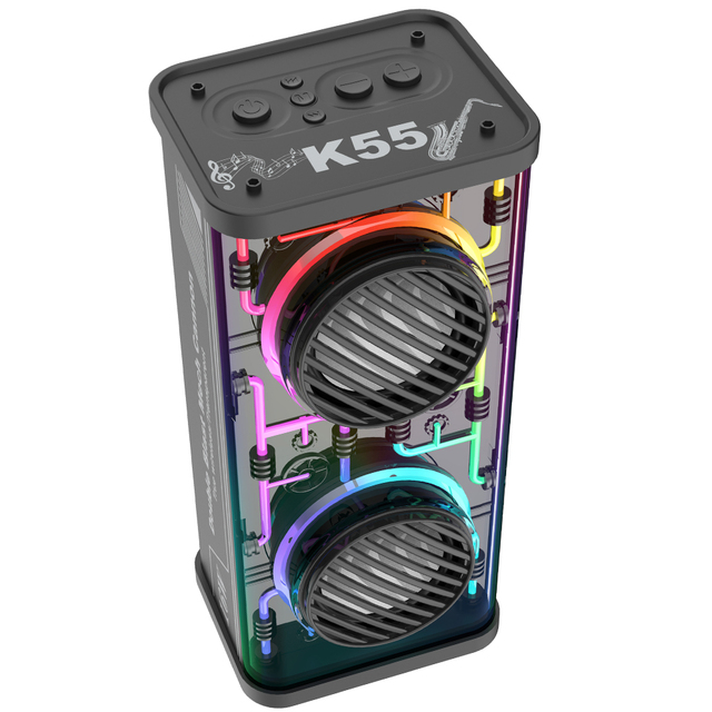 Wholesale New Bt 5.3 Version 2400mAh Lithium Battery Wireless Portable Speaker Hifi Sound 16w USB RGB LED Home Party
