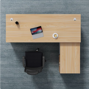 Preço de fábrica Modern boss Office Executive Desk Madeira L-shaped <span class=keywords><strong>Computer</strong></span> Desk com gaveta - Product Image 3