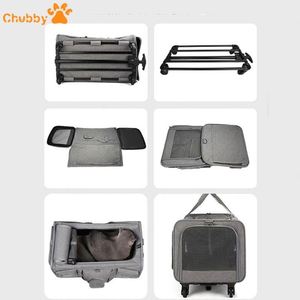 Vente en gros d'usine, prix avantageux, sac de luxe pour chien et chat, sac de voyage sur roulettes, poussette et sac de transport pour animaux de compagnie - Product Image 5