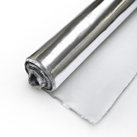 Tissu en fibre de verre E-Glass imperméable, réfléchissant, isolant thermique, ignifuge, sans alcali, avec feuille d'aluminium, pour usage industriel de soudage