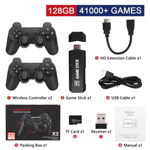 GD10 3D God War X2Plus Console de jeu TV PSP King Fighters 4K HD Wireless Game Stick Connexion 2.4G 128GB Mémoire supportant <span class=keywords><strong>les</strong></span> jeux - Product Image 4