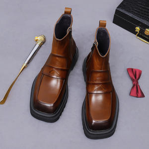 Chaussures habillées formelles de luxe, élégantes et de haute qualité, à talons hauts et semelles épaisses - Product Image 4