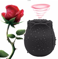 10-stufig Einstellbarer Ultra-Leiser Umweltfreundlicher Rosen-Vibrator IPX7 Wasserdicht USB-Aufladbar 40 DB Klitoris G-Punkt Saugvibrator
