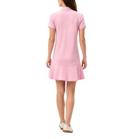 Vestido Polo de Manga Corta para Mujer, Casual, con Cuello y Botones, Dobladillo con Volantes, Mini Vestido de Verano para Golf, Tenis, Estilo Camiseta