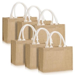 Biểu Tượng Tùy Chỉnh Đay Tự Nhiên Tái Sử Dụng Hàng Tạp Hóa Món Quà Ủng Hộ Tote Túi Mua Sắm Đám Cưới Sinh Nhật Đảng Vải Bố Tote Túi Với Xử Lý - Product Image 1