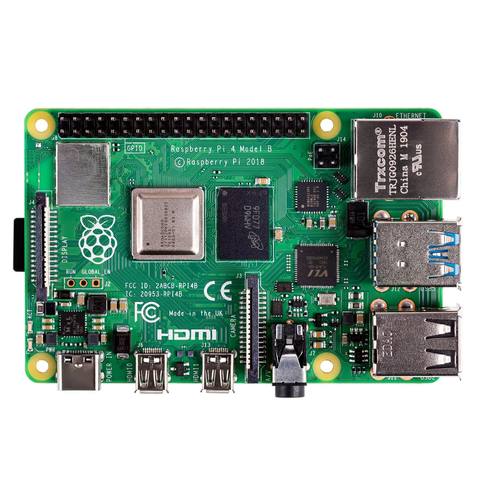 Raspberry Pi 4 Model B 4GB RAM Raspberry Pi 4B bảng phát triển cho nhà Raspberry Pi 4 máy tính để bàn