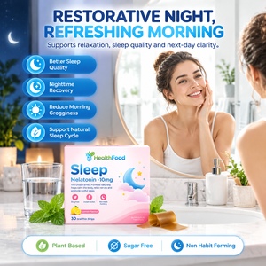 เมลาโทนินแบบแผ่นบางสำหรับรับประทาน OEM สูตรเฉพาะส่วนบุคคล ผสมสารสกัดจากดอกแพชชั่นฟลาวเวอร์ ช่วยเพิ่มคุณภาพการนอนหลับ ละลายได้อย่างรวดเร็ว - Product Image 6