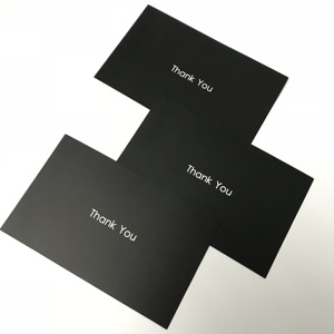 <span class=keywords><strong>Carte</strong></span> de remerciement d'<span class=keywords><strong>anniversaire</strong></span> noir, <span class=keywords><strong>carte</strong></span> professionnelle personnalisée de remerciement pour noël, pièces - Product Image 2