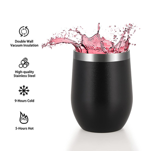Personalized 16oz Double Wall Vacuum Insulated Stainless Steel Tumbler with Splash Proof Lid for Coffee Wine Iced Drinks <b>Reusabl</b> - Product Image 4