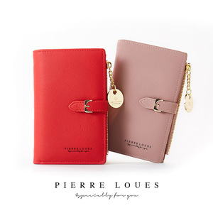 กระเป๋าสตางค์ใบสั้นสำหรับผู้หญิง Pierre Loues สีชมพู ป้องกัน RFID ใช้งานได้หลากหลาย เหมาะสำหรับใช้ในชีวิตประจำวัน - Product Image 3