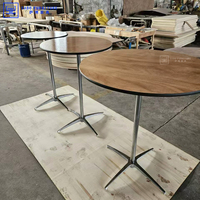 Tables de Repas Rectangulaires en Bois, Ensembles pour Salles de Conférence d'Hôtel, Tables Pliantes Portables de 1,8 m et 2,4 m et Chaises, Tables de Cuisine Pliables
