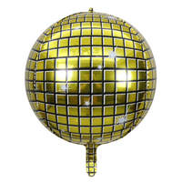 Vente en gros de ballons en feuille métallique 4D écologiques de 22 pouces pour les décorations de fêtes d'anniversaire, de mariage, de Noël et du Nouvel An