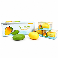 Jouet anti-stress thermochromique en forme de mangue, jouet à presser réaliste qui change de couleur, en TPR souple, super rebondissant, non toxique