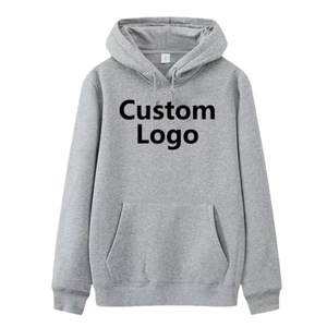 Sudadera con capucha con estampado flocado, ropa de trabajo con logo, producto de moda y traje de carreras informal con capucha, sudaderas con capucha de patrón sólido - Product Image 1