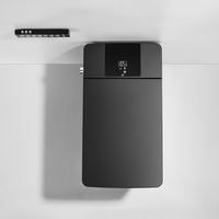 WC intelligent K20 personnalisé, design tendance, en céramique noire mate, à poser au sol, avec réservoir intégré