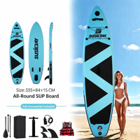 Planche à pagaie gonflable SUP 335x84x15cm, double couche, PVC épaissi, EVA écologique, durable, pour tous les âges, loisirs, surf