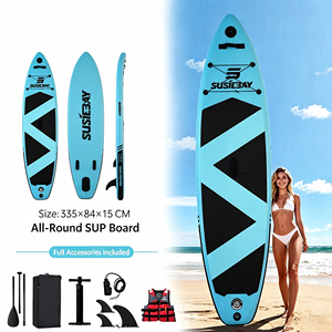 Planche à pagaie gonflable SUP 335x84x15cm, double couche, PVC épaissi, EVA écologique, durable, pour tous les âges, loisirs, <span class=keywords><strong>surf</strong></span> - Product Image 5