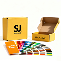 Boîte d'expédition épaisse en carton ondulé écologique, personnalisable avec votre logo, disponible en plusieurs couleurs et tailles, pour les envois professionnels en ligne.