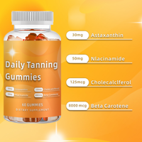 Aeglewell Logo personnalisé Gommes de bronzage Accélérateur d'astaxanthine Booster de bronzage quotidien à la pastèque Soutien puissant pour la peau