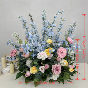 DKB - Camino de Flores Artificiales de Seda Personalizado, Color Rosa, para Bodas, Graduaciones, Halloween, Caminos de Entrada - Product Image 2