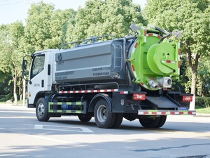 Camion d'aspiration des eaux usées haute pression Foton, véhicule de nettoyage des égouts à haute pression, machine de nettoyage des égouts à jet d'eau - Product Image 4